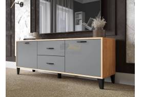 Тумба под ТВ ТВМ-6 крафт золотой/серый графит