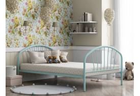 Кровать металлическая Эвора 120 Бирюзовый