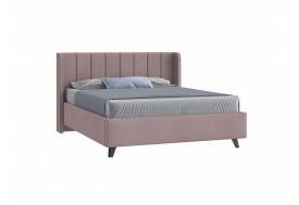 Кровать Виола с ПМ 1200х2000 мм микровелюр розовый