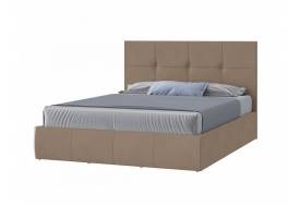 Кровать Твист с ПМ 1400х2000 мм микровелюр капучино