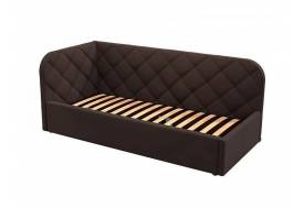 Кровать-софа Комфорт-1 Левая Ромб с ПМ велюр Магия 11