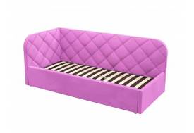 Кровать-софа Комфорт-1 Левая Ромб с ПМ велюр Магия 41