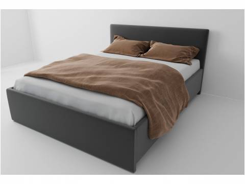 Кровать Зара с подъемным механизмом 160 Серый велюр