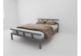 Кровать металлическая Лофт 900 серая