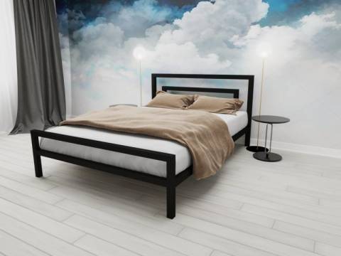 Кровать металлическая Куба 1800 черная