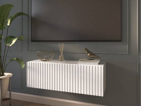 Тумба подвесная Lines MTV3-MA 900 мм Белый глянцевый