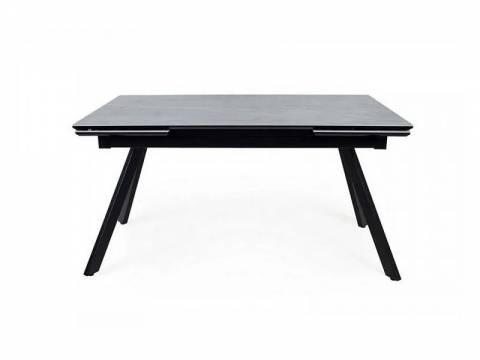 Стол раздвижной Атлант 1800 мрамор серый/черный муар