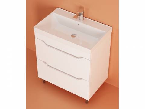 Тумба Сохо 70 напольная 2 ящика раковина Слим 70