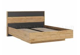 Кровать парящая 1600 Роджина (ортопед металл) Графит/Дуб Крафт