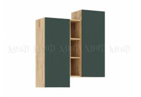 Шкаф подвесной комбинированный Флэш Браш Мени Грин, Дуб Крафт