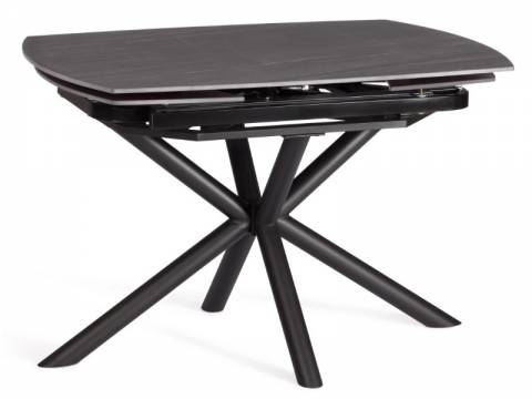 Стол обеденный Winston Винстон матовая темно-серый/черный