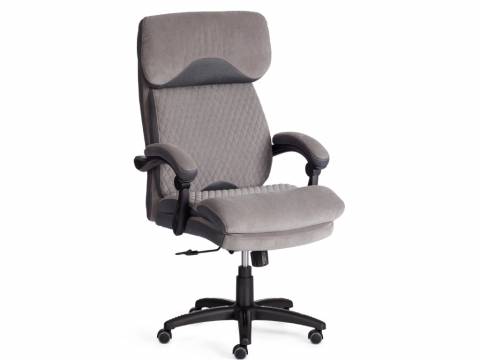 Кресло офисное Chief флок серый