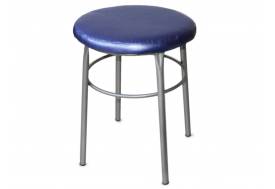 Табурет круглый ДХ-10 обивка голубой