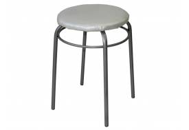 Табурет круглый с кольцом ДХ-11 обивка жемчуг