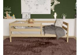 Кровать-софа детская с бортиками без покраски 80х160 см