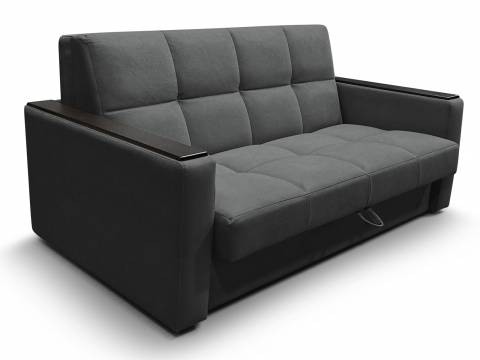 Диван Рэй 1600х2000 Клетка с прямыми подлокотниками с МДФ вивальди 34