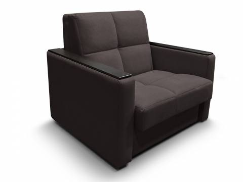 Диван Рэй 700х2000 Клетка с прямыми подлокотниками с МДФ вивальди 10