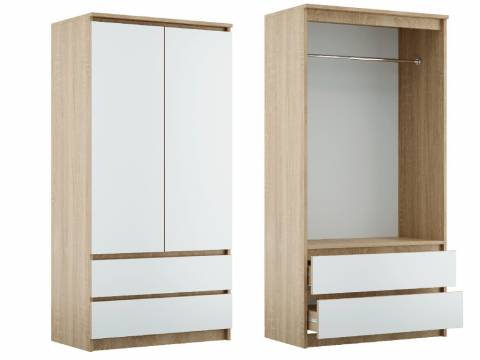 Шкаф 2-х створчатый с ящиками Дуэт NEW