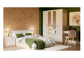 Спальня Оливия сонома/белое дерево