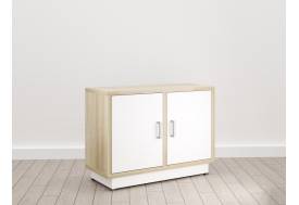 Тумба под принтер (Е-8) Eclectic eco Дуб рокпайл-белый