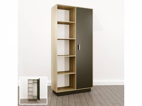 Шкаф комбинированный Правый (О-14) Eclectic lite Дуб рокпайл-Скала