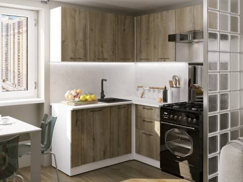 Кухонный гарнитур Альта мега прайм 1600х1700 мм