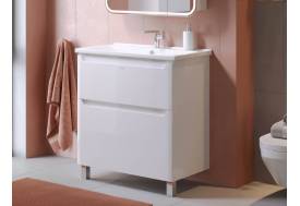 Тумба с раковиной Lana 80 белая Умывальник Миранда 80