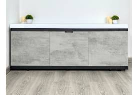 Экран под ванну МДФ Rita Black 1500 мм серый бетон