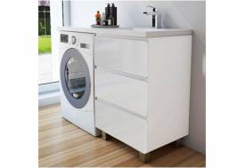 Тумба с раковиной Dallas Luxe 1400 напольная 3 ящика правая