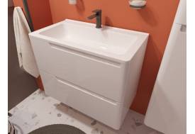 Тумба с раковиной Kare Luxe 900 навесная 2 ящика