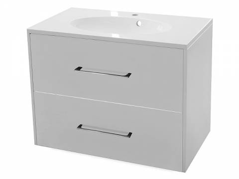 Тумба с раковиной Vegas 600 навесная 2 ящика