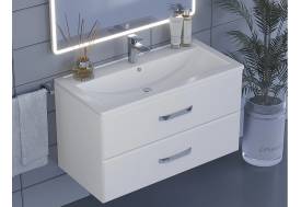 Тумба с раковиной Uperwood Foster белая 90 см