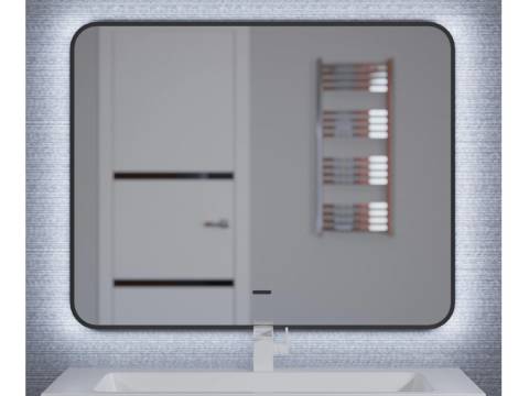 Зеркало Uperwood Modul черное холодная подсветка 60х80 см