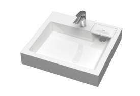 Раковина над стиральной машиной Uperwood Vission 60х55 см белая глянцевая