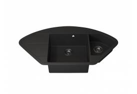 Кухонная мойка Uperwood Quartz UPD-06-04 черная матовая
