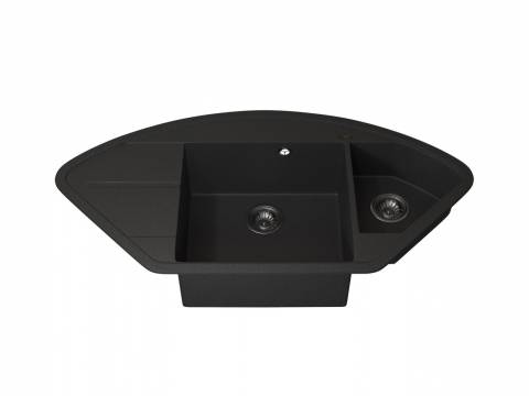 Кухонная мойка Uperwood Quartz UPD-06-04 черная матовая