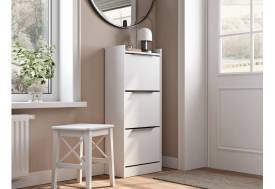 Обувница (450) 3 ящика белая