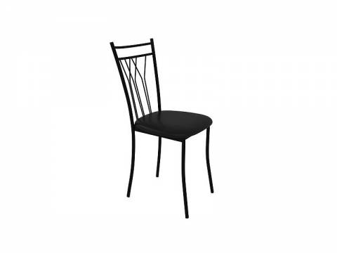 Стул Онега Лайт кожзам черный/металлик черный - 4 шт