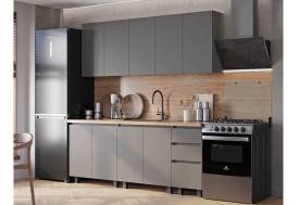 Кухня Честер 2000 мм Графит