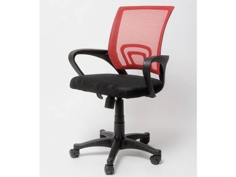 Кресло офисное OC 9030 черно-красный