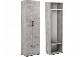 Шкаф Д-2 для одежды Денвер Риббек серый