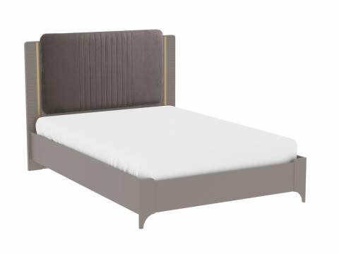 Кровать 1400 Сиде Мокко (Велюр) без основания