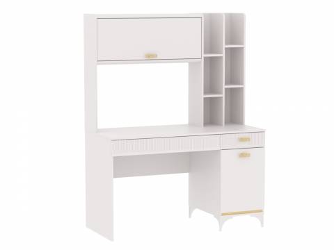 Стол письменный с надстройкой Сиде Белый