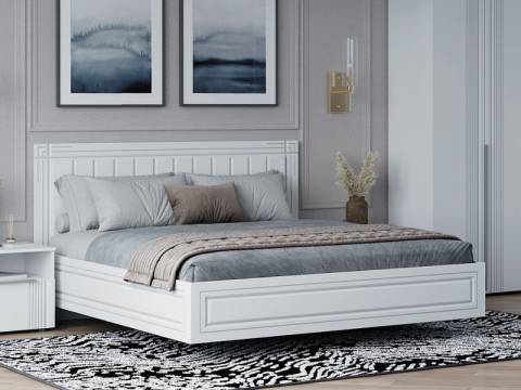 Кровать Вита 1600 белый лофт без основания