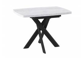 Стол раздвижной Leonel-110 серый сланец/черный