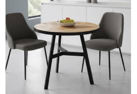 Стол Эрвин Дуб крафт золотой кромка черная