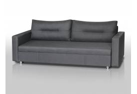Диван Комфорт с прямыми подлокотниками рогожка графит