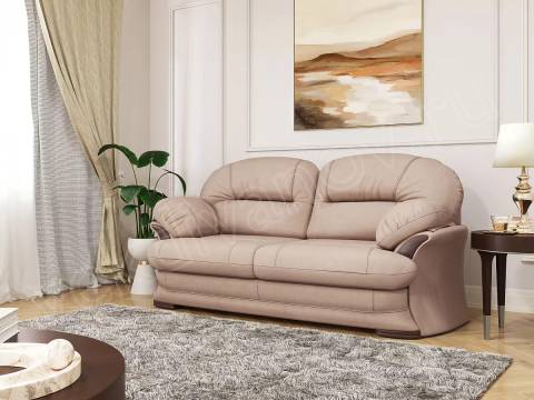 Прямой диван Квин 6 БД Ultra Caramel