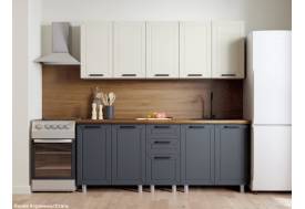 Кухонный гарнитур Лилия 2000 мм Керамика/Сталь