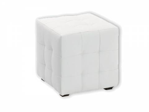 Пуф Тип 1 кожзам белый